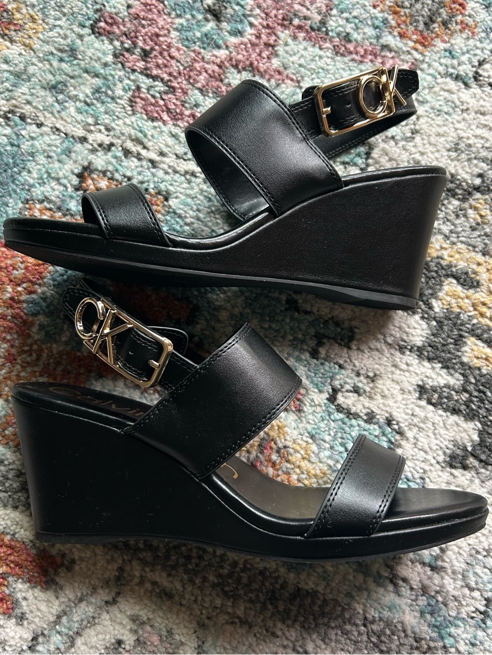 NWOT Calvin Klein Sz 10 Wedge Sandals